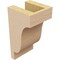 Ekena Millwork 4"W x 4"D x 8"H Wide Newport Rough Cedar Woodgrain TimberThane Corbel, Primed Tan CORUR04X04X08NEWRCPR - alternate 4